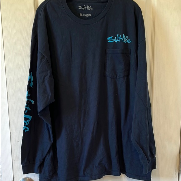 💕 2/$15 Men’s Salt Life L/S Tee ‘Shut Up & Reel’-XXL - Picture 1 of 6
